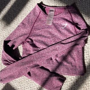 Gymshark cropped long sleeve top